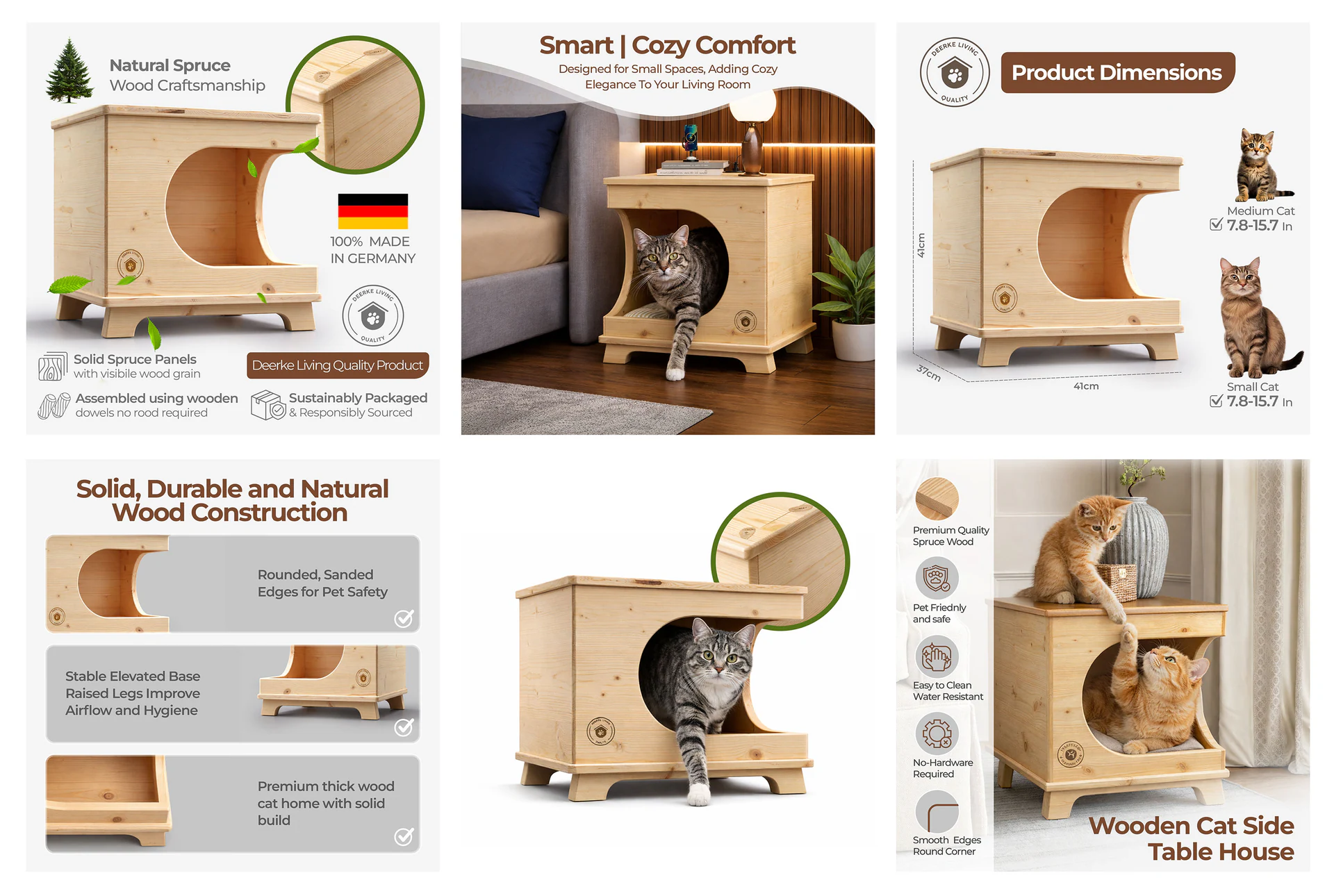 Cat Wooden Pet House Design