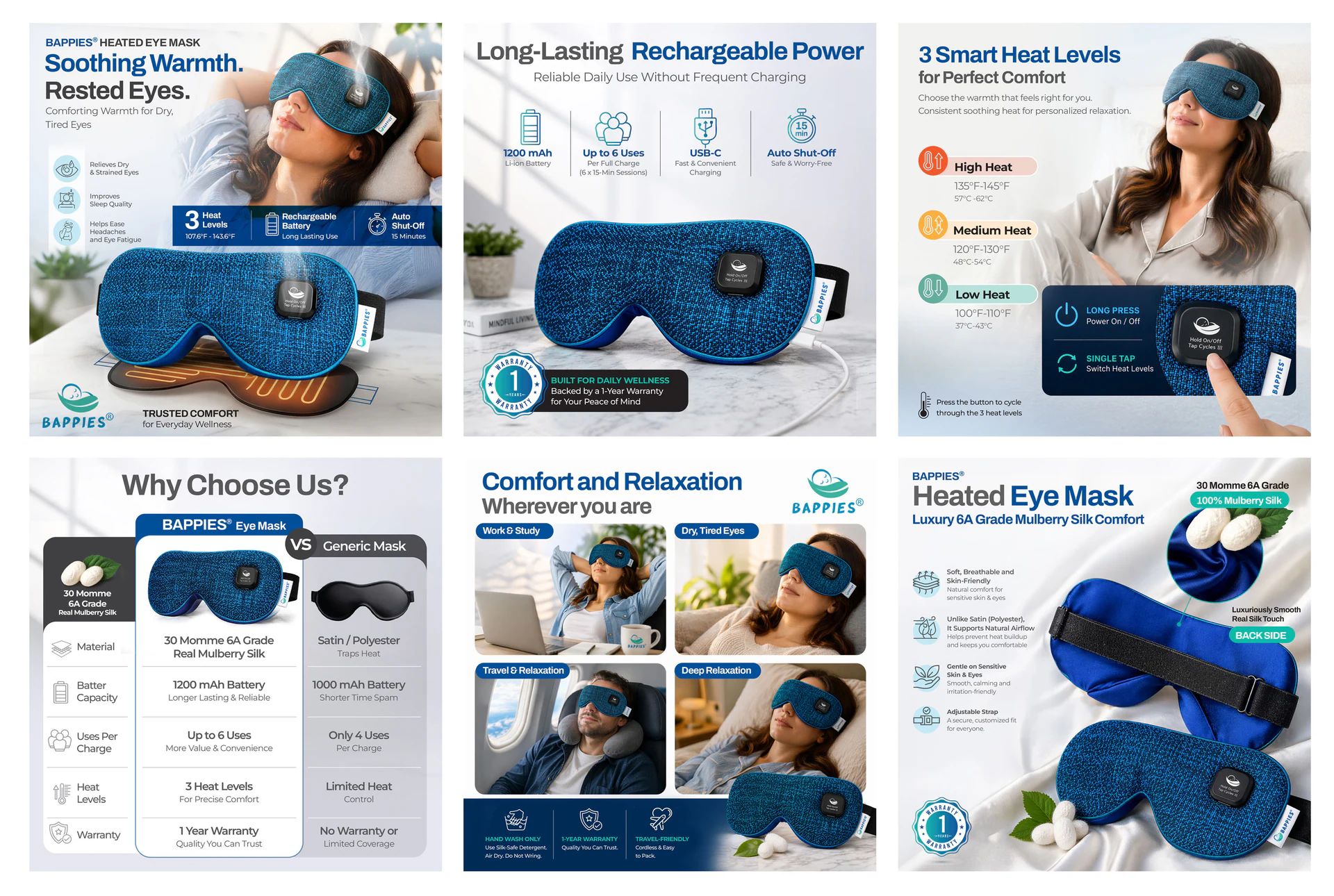 Cooling Eye Mask & Eye Pad Design