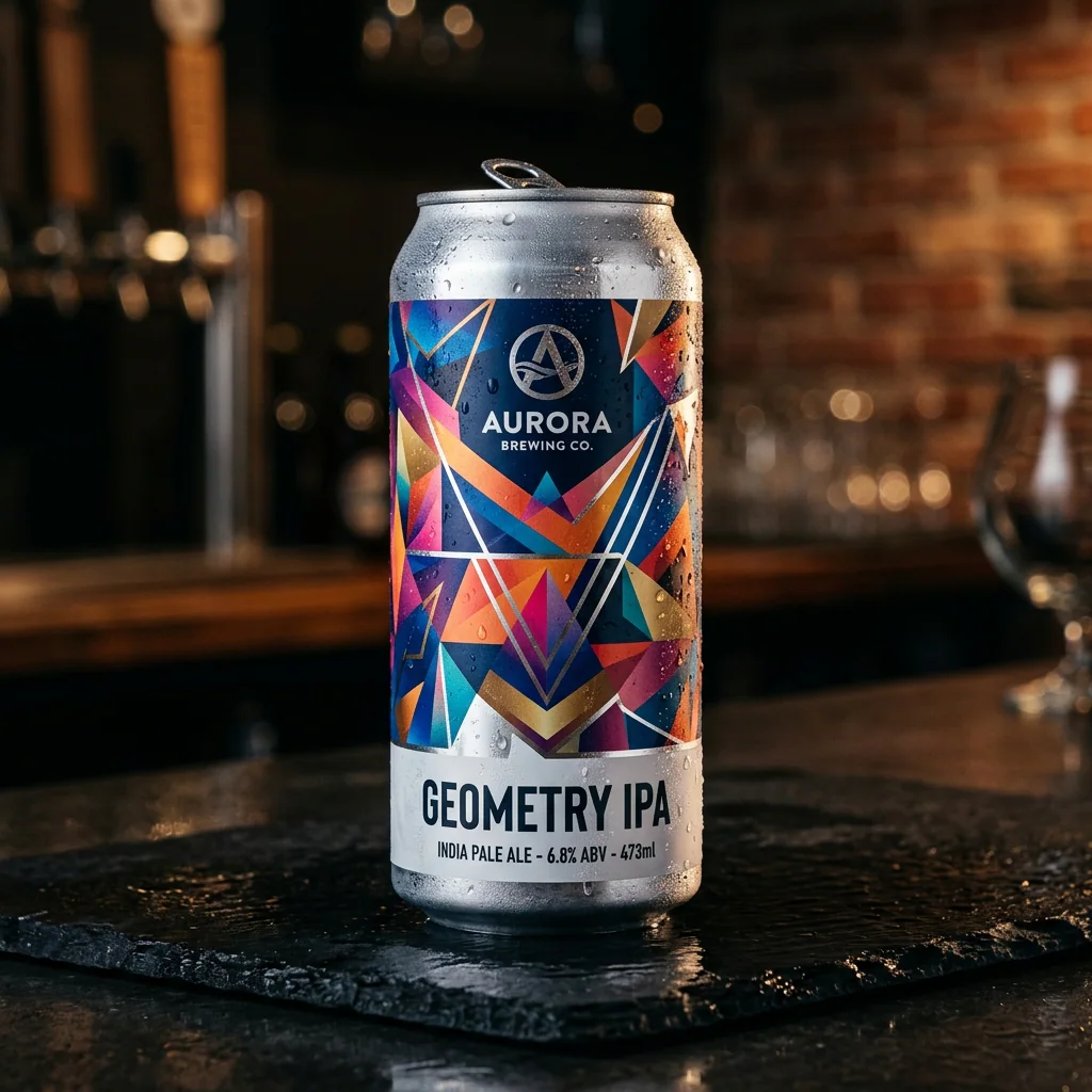 Aluminum craft beverage can 3D visual