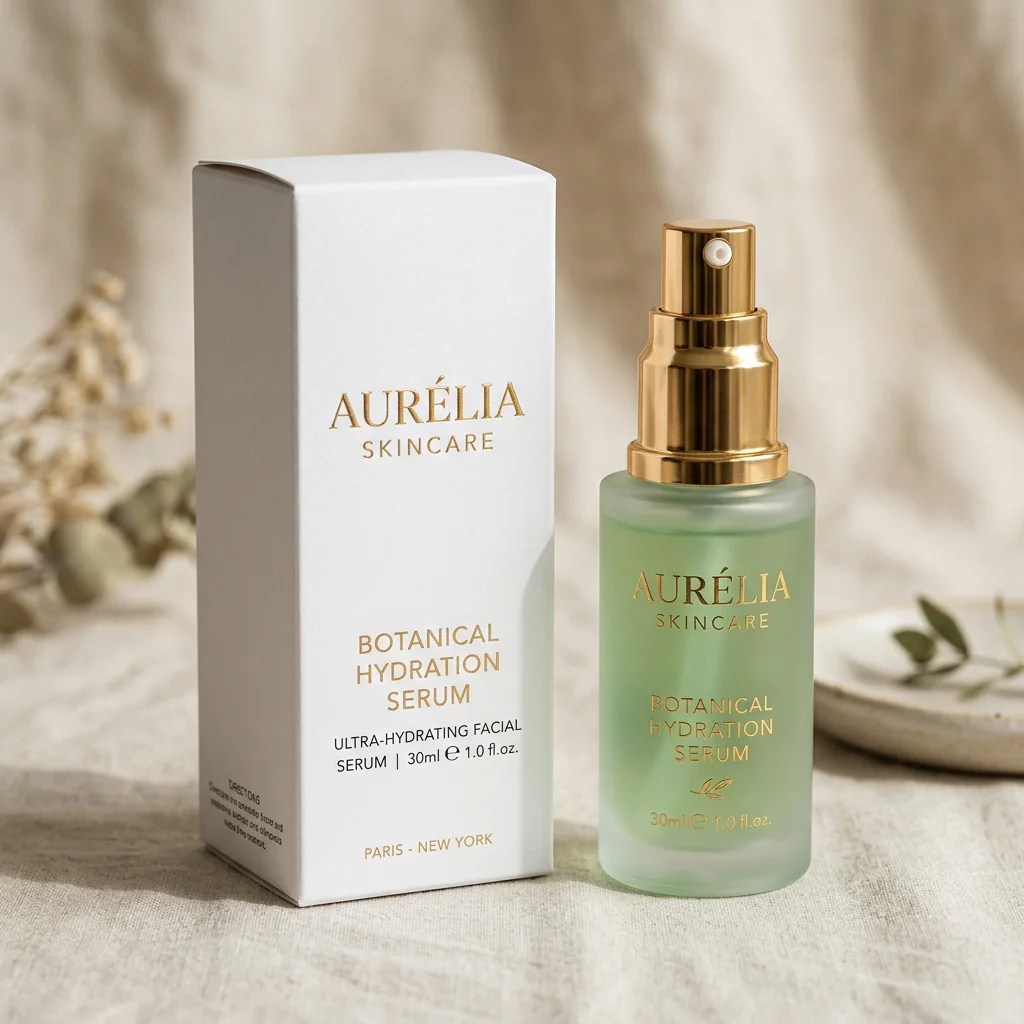 Cosmetic skincare packaging render
